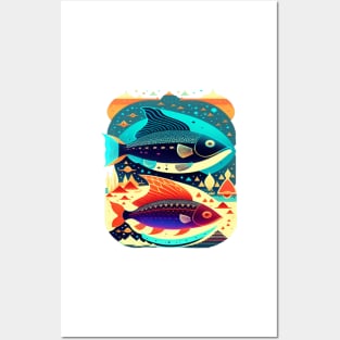 Sea and river inhabitants are wonderful fish.. Posters and Art